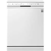 LG DF215FW - Lavavajillas con tecnología QuadWash (Inverter Direct Drive- Bandeja para cubiertos- sistema de lavado dual…
